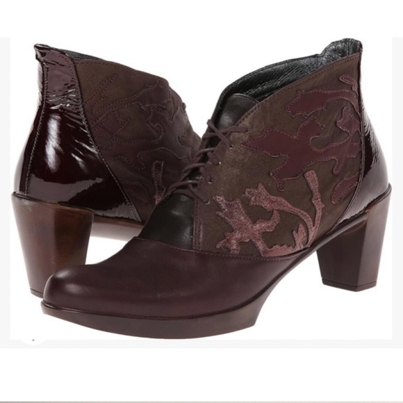 NAOT Booties “Baccio” Style in Deep Red / Brown / Maroon/ Burgundy - Picture 2 of 7